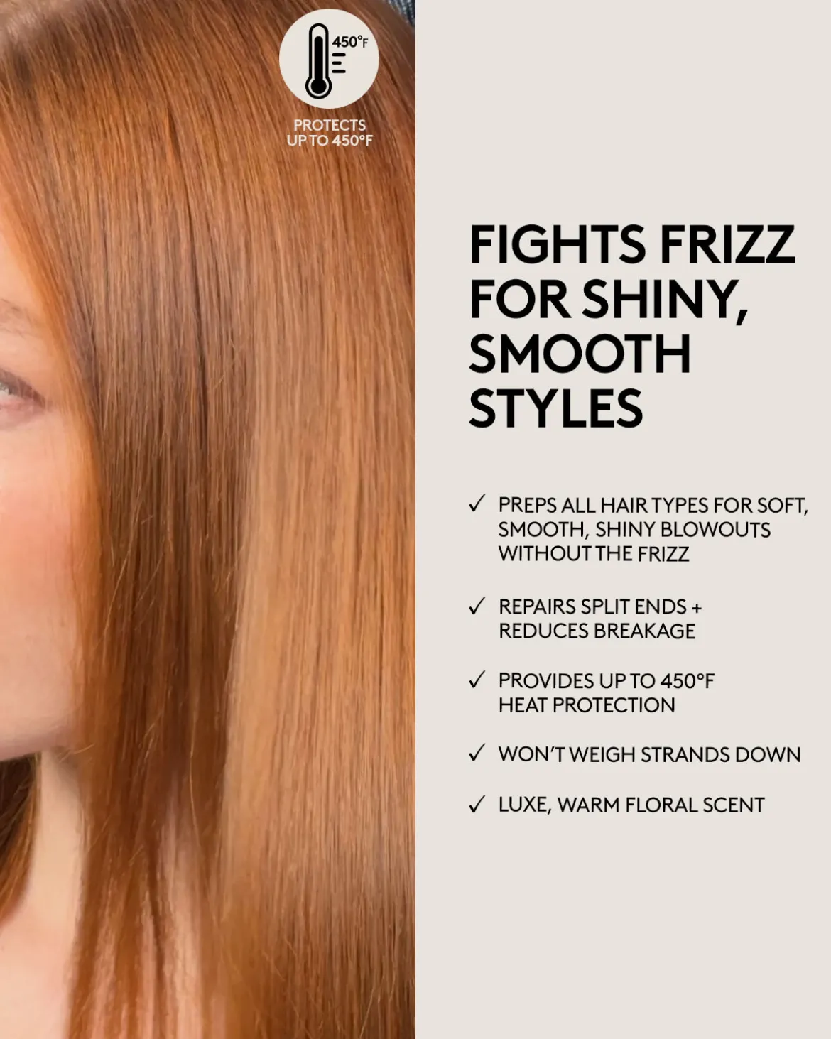 The Protective Type Frizz-Smoothing Heat Protectant Styling Cream