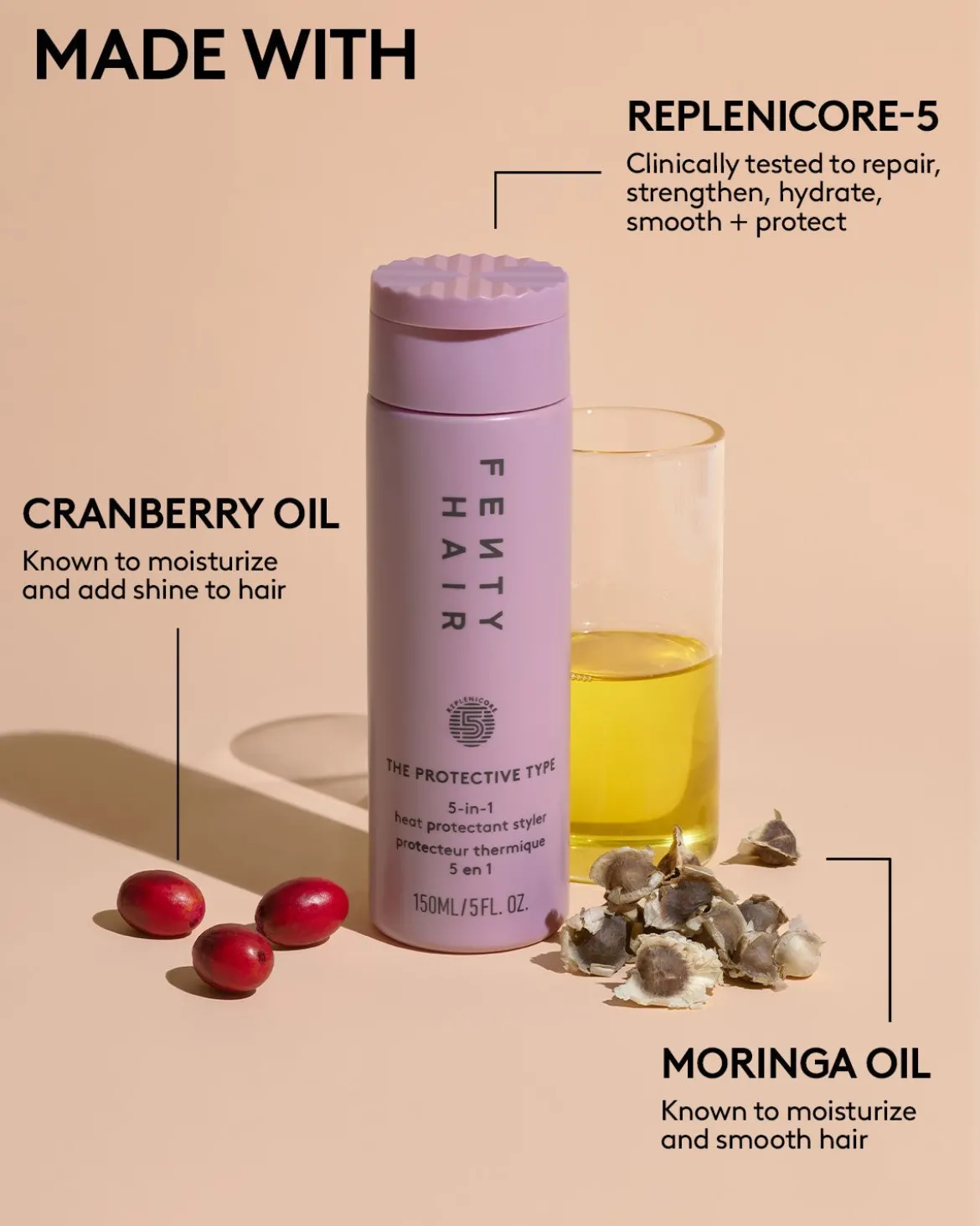The Protective Type Frizz-Smoothing Heat Protectant Styling Cream