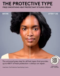 The Protective Type Frizz-Smoothing Heat Protectant Styling Cream