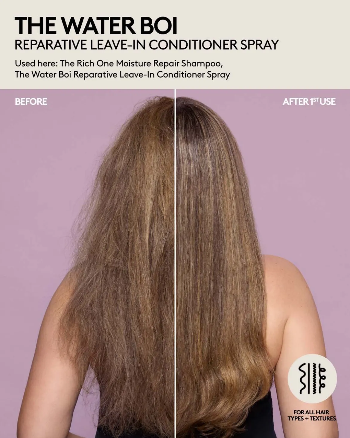 The Water Boi Reparative Leave-In Detangling Conditioner Spray
